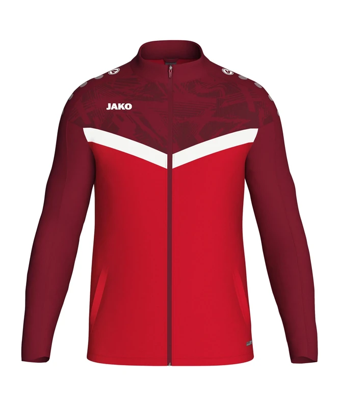 JAKO Unisex Children Polyesterjacke Iconic Sport Jacket, Rot/Weinrot, 116 (EU)