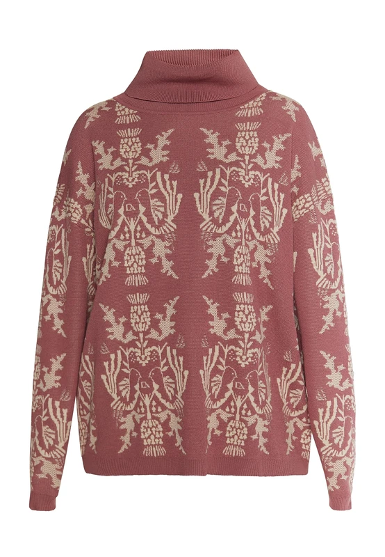 idem Women's Knitted Jumper, Dusky Pink Cream, XL/XXL