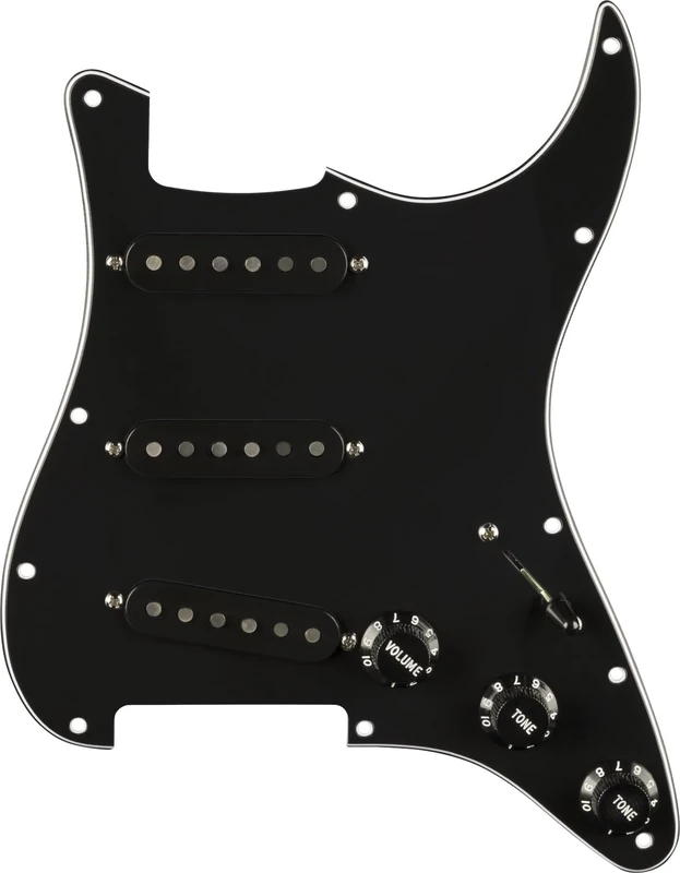 Fender '59 Strat Pre-Wired Pickguard Black - Single Coil Guitar Pickup