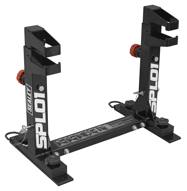 Sealey Fast Lock Tie Down System for Motocross Bikes - SPL01, Black