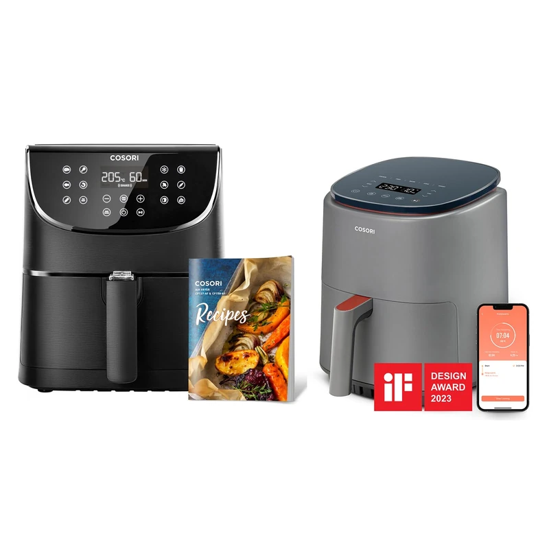 COSORI Air Fryer Oven, 5.5L, Lite 3.8L, Smart Control, 1-3 Portions, 110+ Recipes