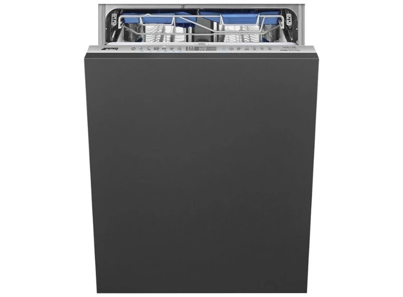 Smeg DI324AQ 14 Place Setting Fully Integrated Standard Dishwasher with Silver Control Panel, Rapid Wash, EnerSave, A Energy Rating