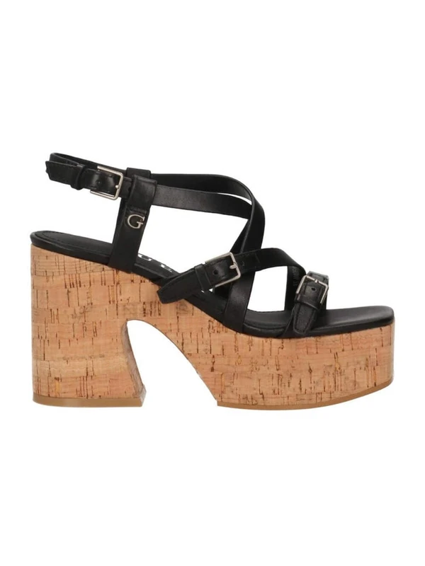 GUESS FLJCORLEA03BLACK CORKE Women Black UK 5