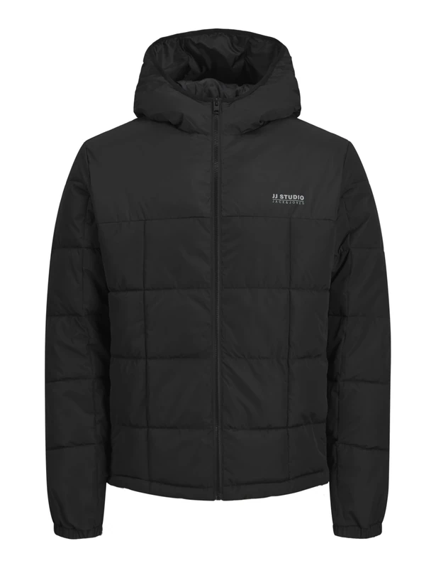 JACK&JONES PLUS Men's Jjben Square Hood Jacket Pls Jacket, black, XXXL