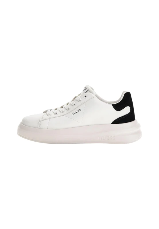 GUESS Women's ELBINA Sneaker, whblk, 8 UK