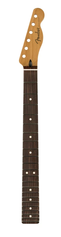 Fender Satin Roasted Maple Telecaster® Neck, 22 Jumbo Frets, 12", Rosewood, Flat Oval Shape