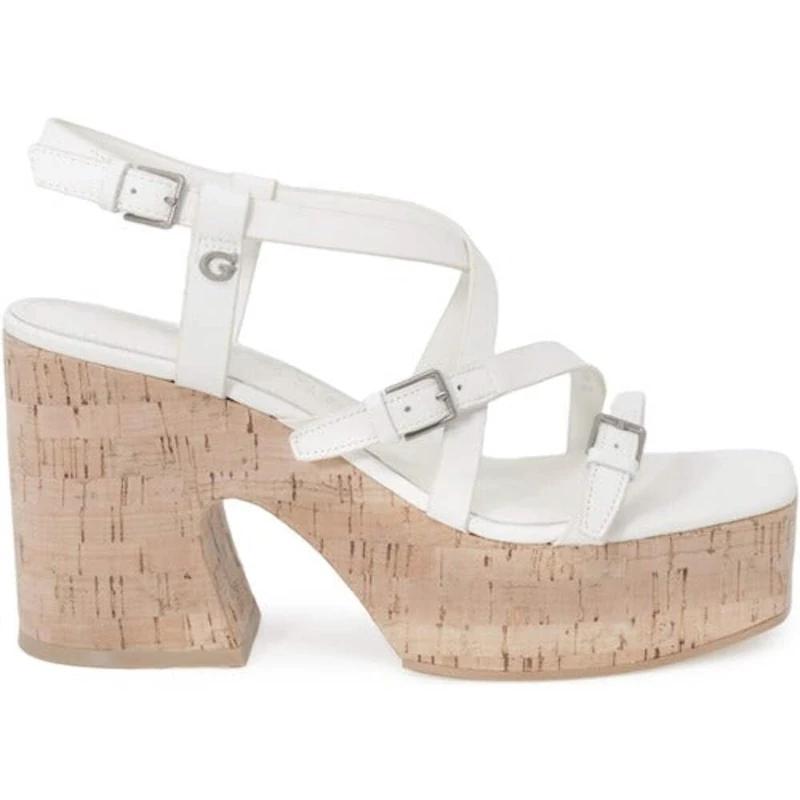 GUESS FLJCORLEA03IVORY CORKE Women Ivory UK 7