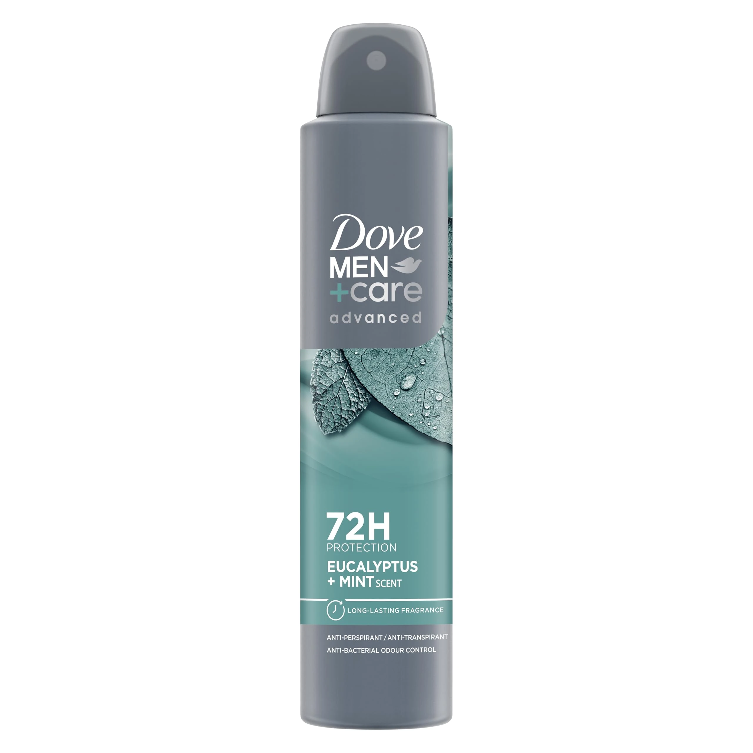 Dove Men+Care Advanced Eucalyptus & Mint Men's Antiperspirant Deodorant Body Spray with ¼ moisturising cream & Triple Action technology for 72 hour sweat and odour protection 200 ml, Pack of 6