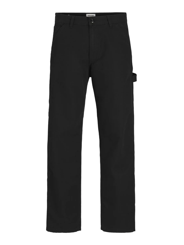 JACK & JONES Male Worker Trousers Loose Fit Worker Trousers, Black, 31 W/34 L - Image 1