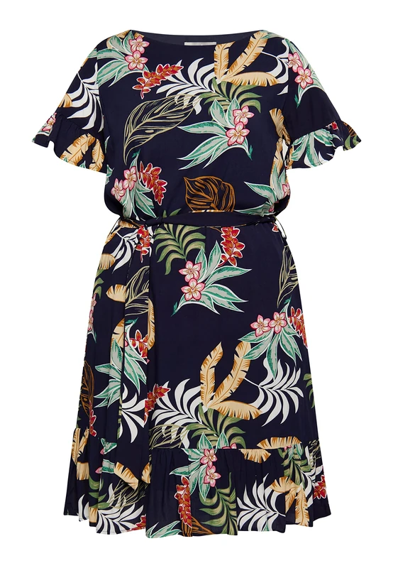 SANIKA Women's Dress, Marine Multicoloured, L