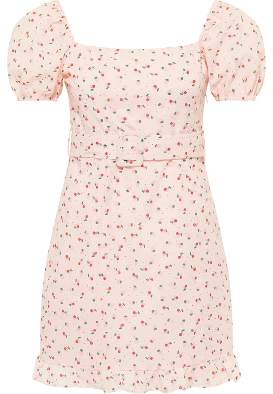 talence Women's Short Sleeve Mini Dress, Pink, XS - Image 1