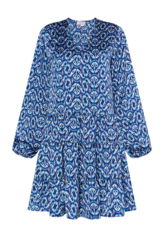 Gaya Women's Dress, Blue Multicoloured, S