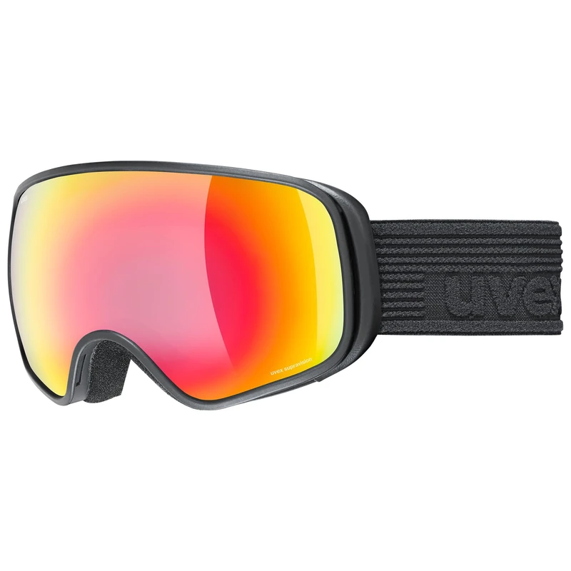 uvex Scribble Fm - Ski Goggles For Kids - Filter Category 3 - Contrast Enhancing - Black Dl/Fm Rainbow-Cle - One Size