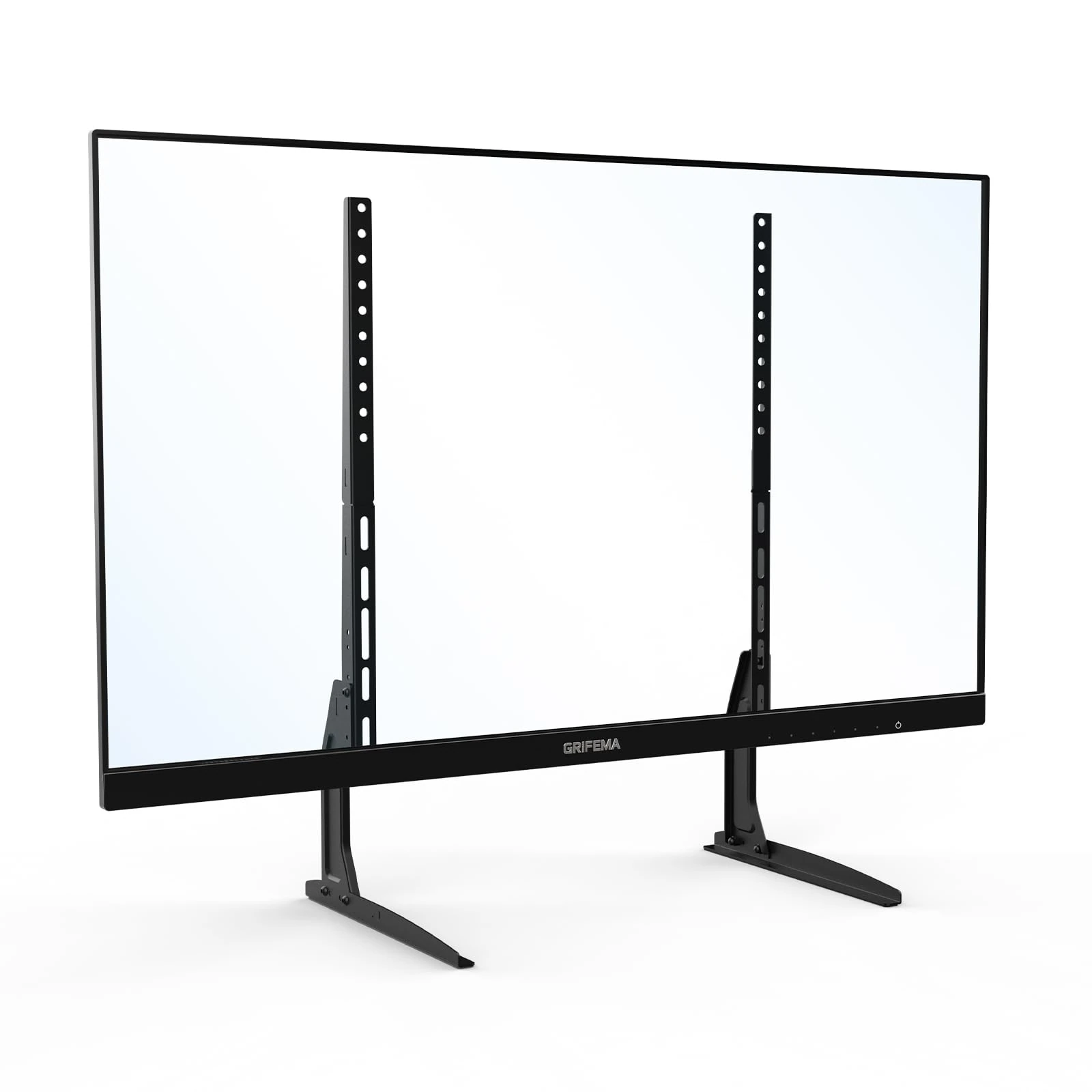 GRIFEMA Universal TV Stand for 22"-80" LCD/LED TVs, Adjustable Height TV Riser, Supports Up to 50kg, Max VESA 800x400mm - Black