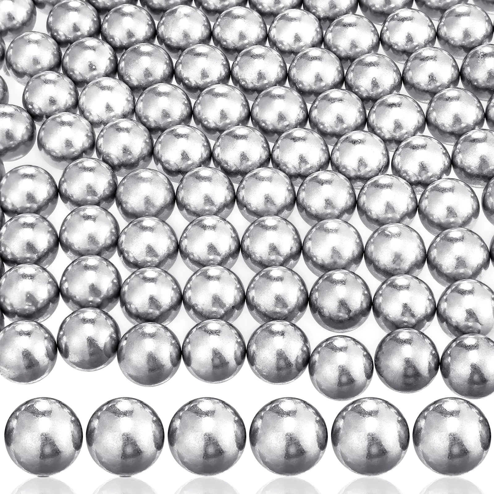Gisafai - 150pcs 68 gauge paint balls for practicing paintball ammo 7g solid aluminum 68 gauge aluminum balls powerful non lethal practice paint balls.68