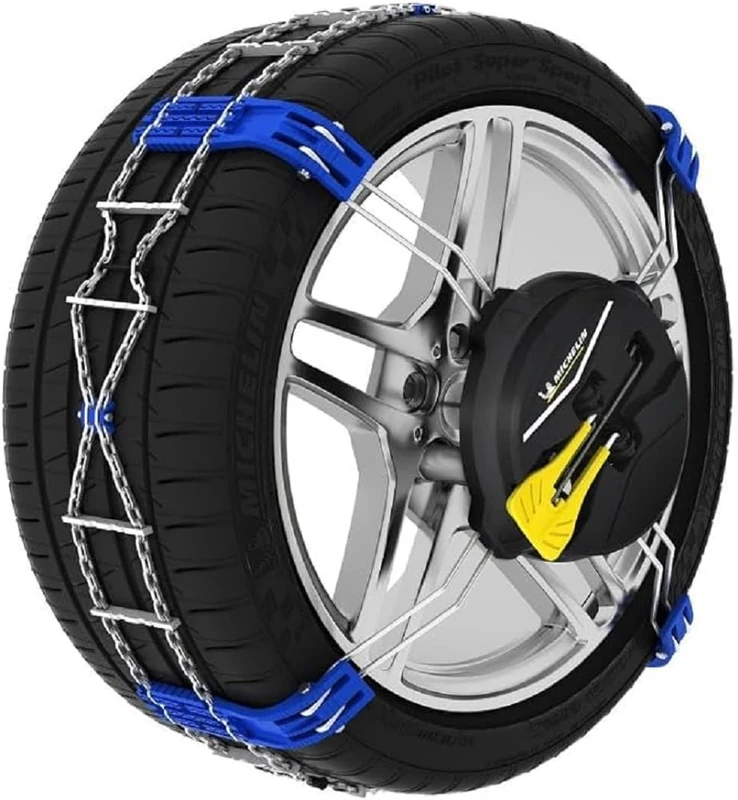 MICHELIN Fast Grip Snow Chains Size 160 Quick Assembly for Tight Wheel Arches Car SUV Easy Outdoor Installation without Opening Behind the Tyres High Grip Winter