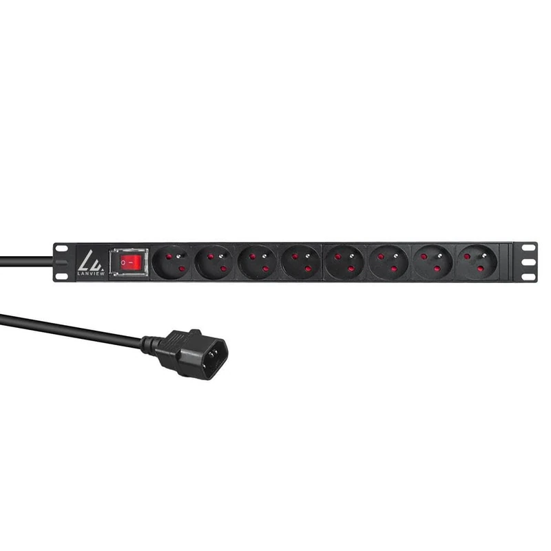 Lanview 19'' Rack Mount Power Strip, Brand