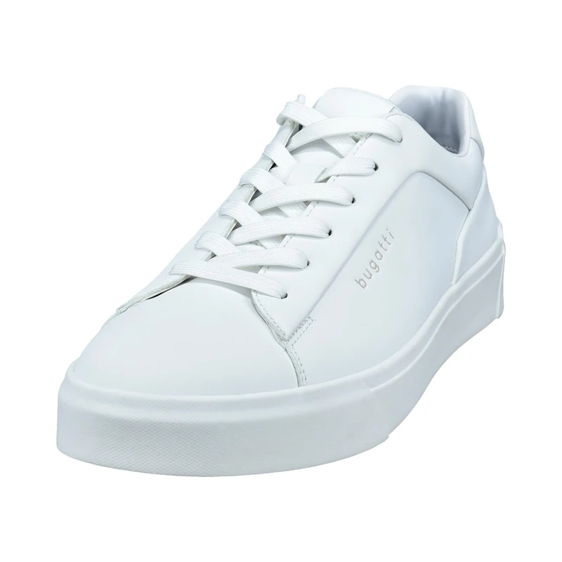 bugatti Men's Modischer Sneaker mit Schlichtem Design und Vielseitiger Tragbarkeit Lace-up, White, 6.5 UK