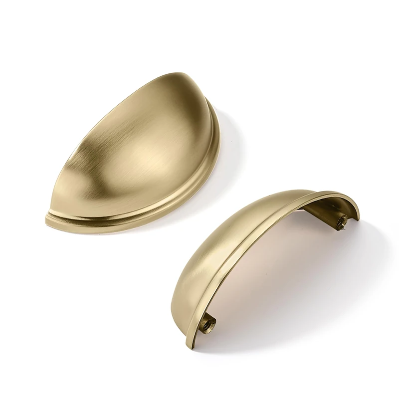 khtumeware 20 Pack 3" Drawer Pulls Champagne Bronze Cabinet Cup Pulls Kitchen Hardware Cabinet Handles Drawer Handles Knobs 3 inch Hole Center