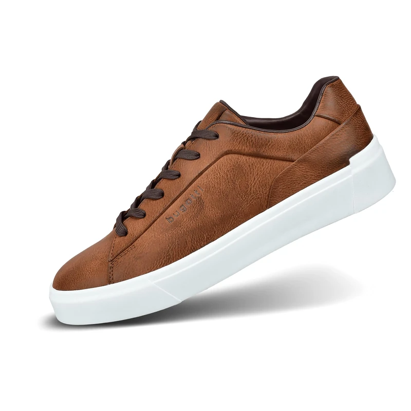 bugatti Man Men's Sporty Lace-Up Shoes, Cognac, 8 UK