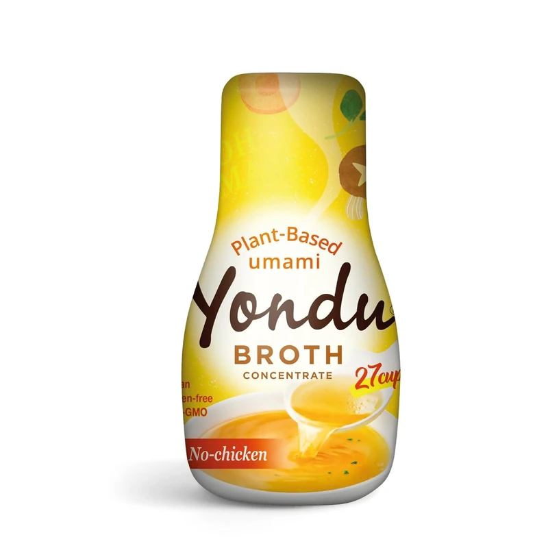 Yondu Broth Concentrate (No-Chicken, 275ml) - Original Korean Sauce for Every Dish. Vegan, Organic. Plant Based Chicken Flavor Seasoning Sauces Suitable for Soups, Stir-Fries & More - Image 1