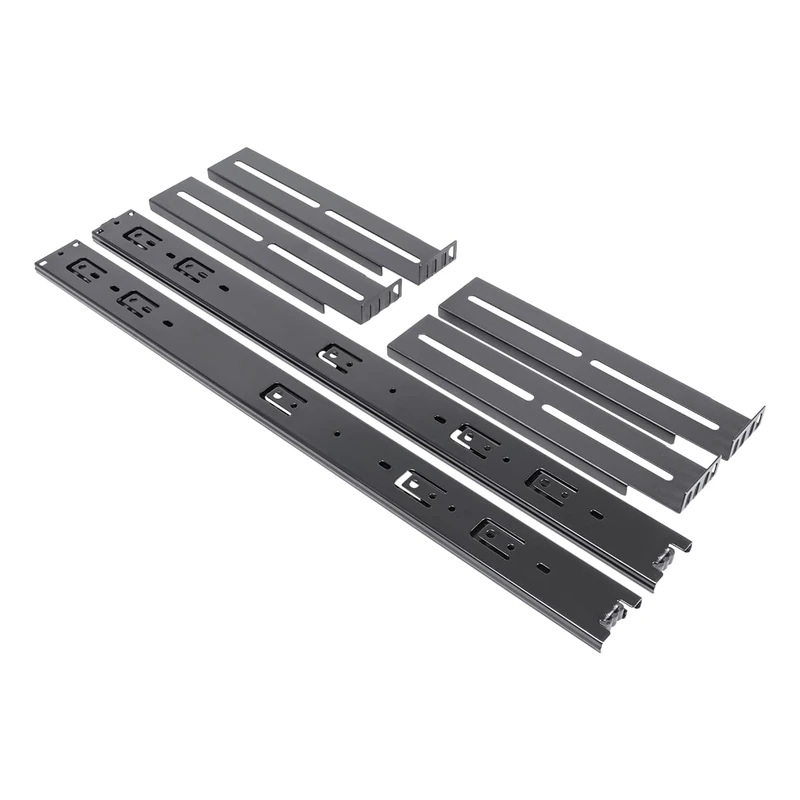 UNYKAch Set of Two Telescopic Rails for 1U/2U/4U Rack Box