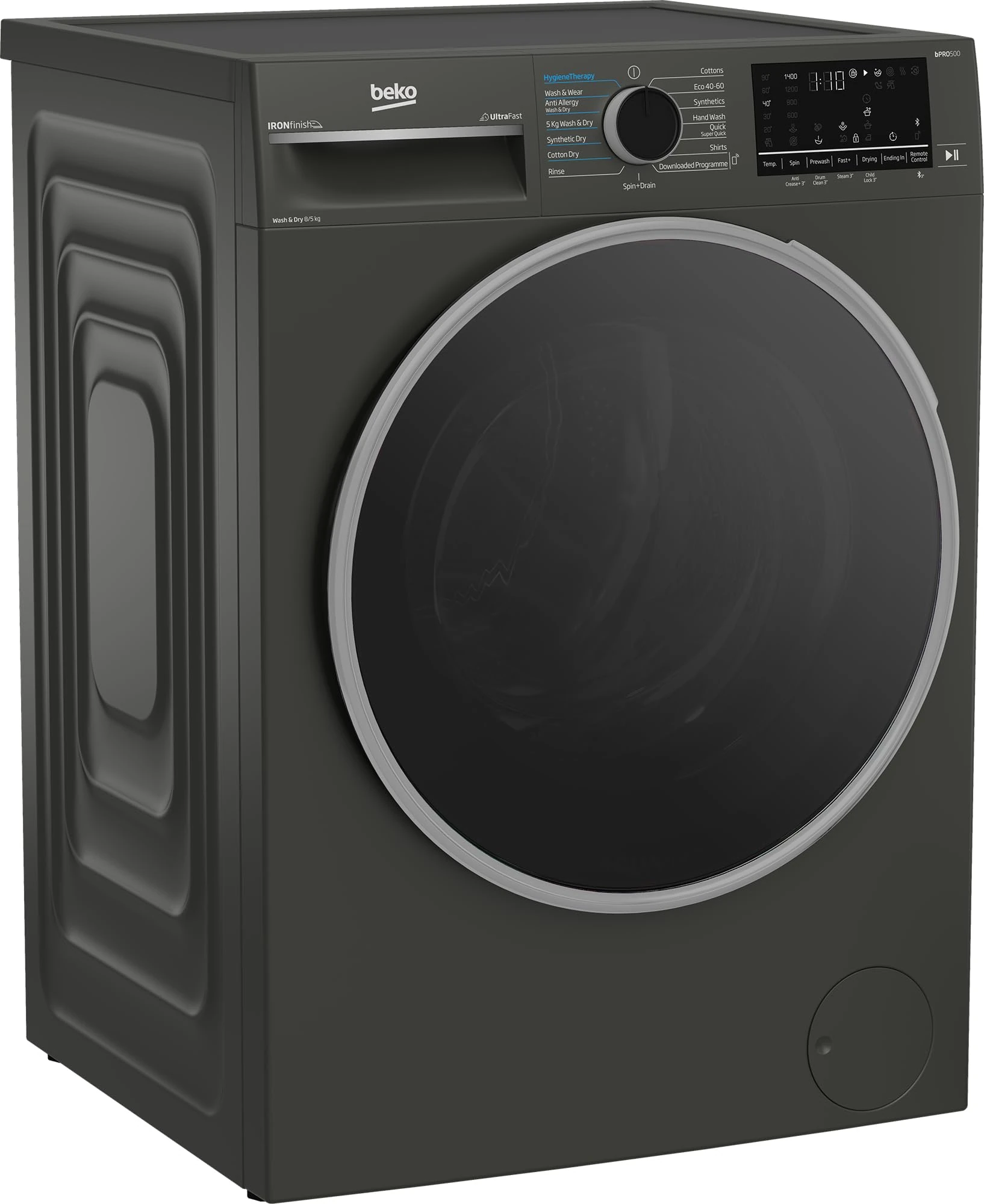 BEKO B5D58544UG 8Kg / 5Kg Washer Dryer with 1400 rpm - Graphite - D Rated