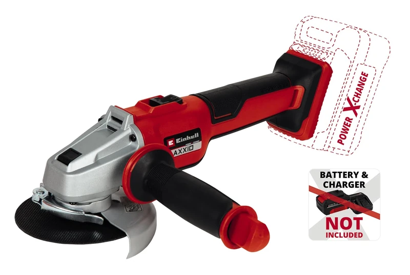 Einhell Cordless Angle Grinder 18V, 700 W, Ø 115 mm disc Diameter, 28 mm Cutting Depth, brushless, Soft Start, Without Cutting disc, Without Battery AXXIO 18/115
