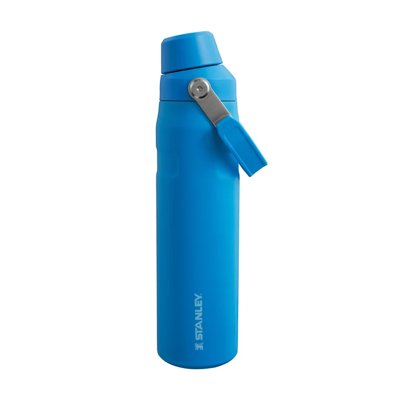 STANLEY 1913 Iceflow Fast Flow Sports Water Bottle 0.6L - Keeps 10 Hours Cold - Lightweight Thermal Flask - Dishwasher Safe - Leakproof And Fast Flow Lid - BPA-Free - Insulated Water Bottles - Azure