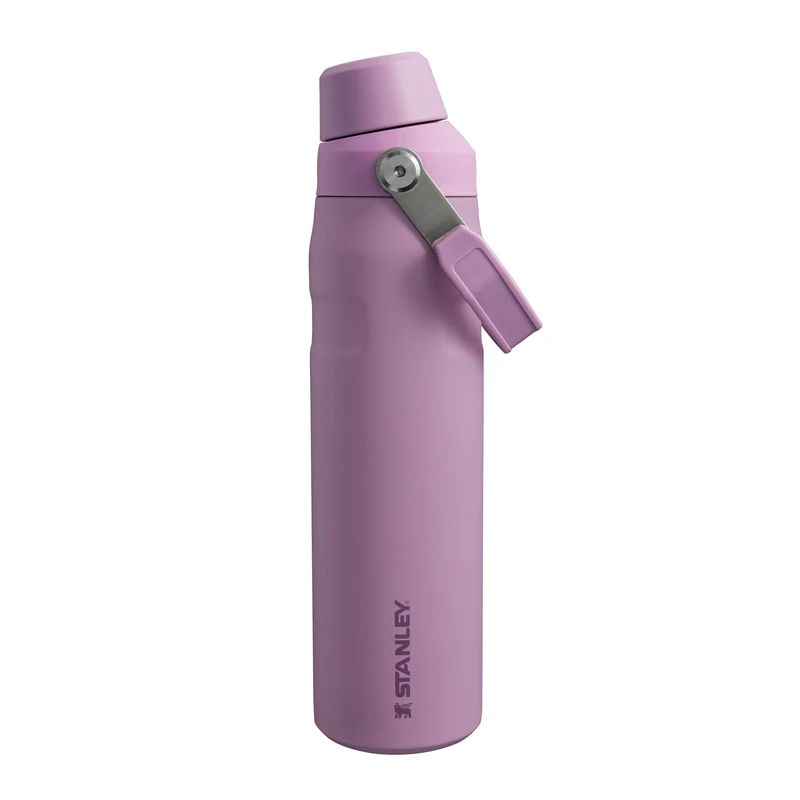 STANLEY 1913 Iceflow Fast Flow Sports Water Bottle 0.6L - Keeps 10 Hours Cold - Lightweight Thermal Flask - Dishwasher Safe - Leakproof And Fast Flow Lid - BPA-Free - Insulated Water Bottles - Lilac