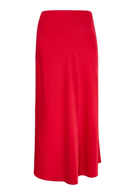 nolie Women's midi Skirt, red, M
