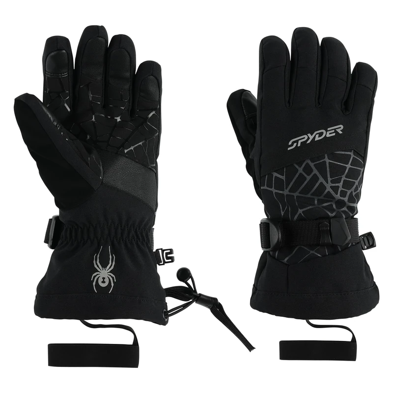 Spyder OVERWEB GLOVES, Boy's, Black, L