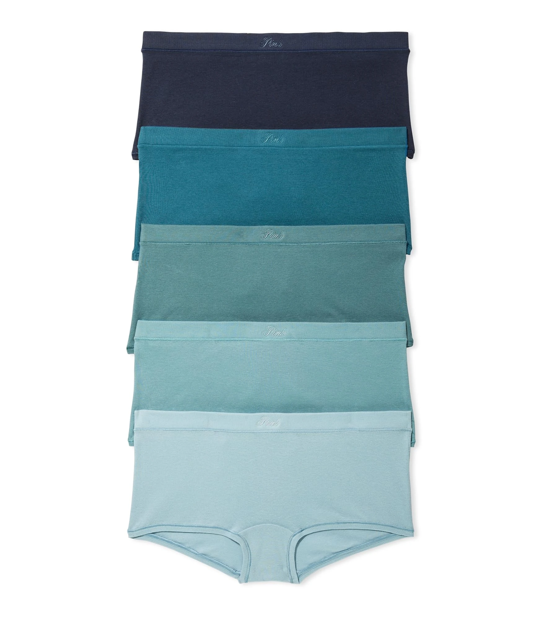 Victoria's Secret PINK Naturals Cotton Boyshort Panty Pack, Underwear for Women (XS-XXL), Tie Dye, S