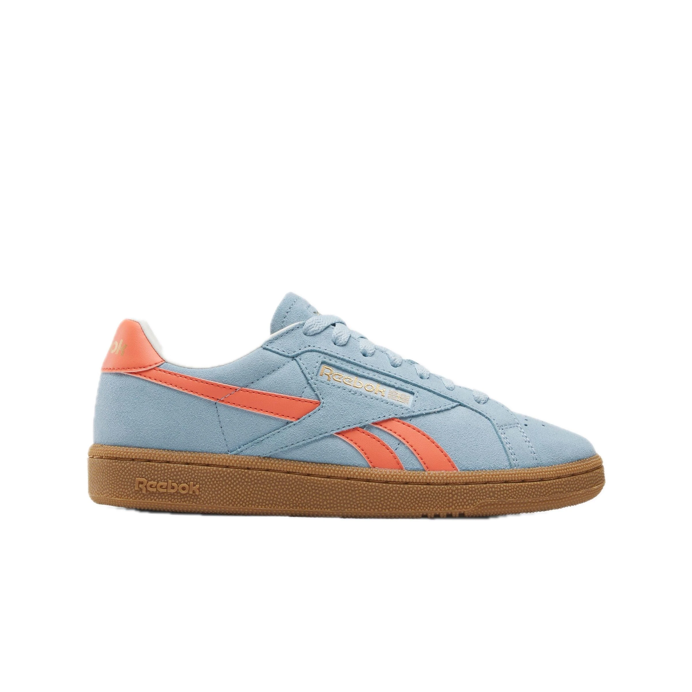 Reebok Women's Club C Grounds UK Sneaker, Soft Blue/Supercharged Coral/Gum, 6