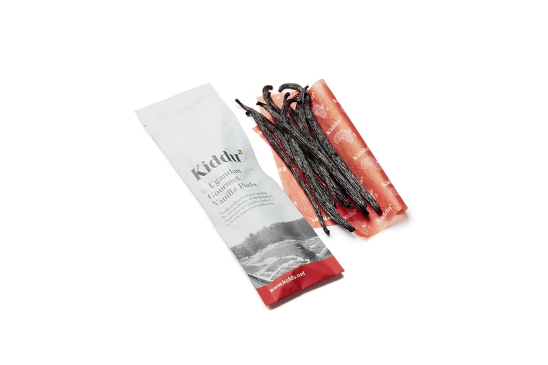 Kiddu - 50 Gourmet Vanilla Beans - Whole Grade A Pods in a Resealable Pouch