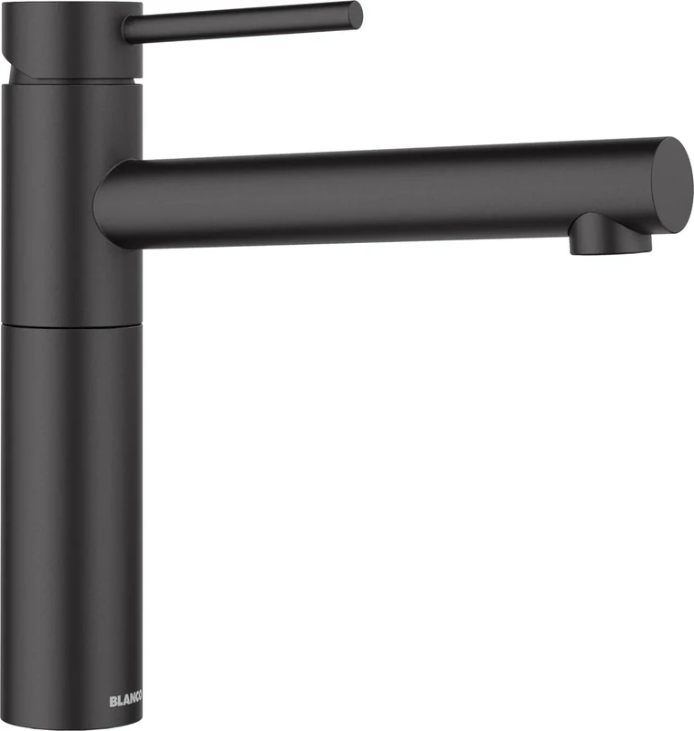 BLANCO ALTA II | Kitchen Mixer tap in Black matt | High-Pressure | Non-Return Valve | Ceramic Cartridge | Assured Water Quality & Water-Saving | [4.5x23.2x22.6 cm]