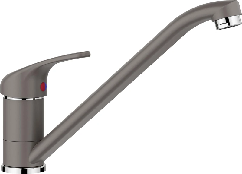 BLANCO DARAS | Kitchen Mixer tap in Vulcan Grey | High-Pressure | Non-Return Valve | Ceramic Cartridge | Assured Water Quality & Water-Saving | [5x26.4x18 cm]