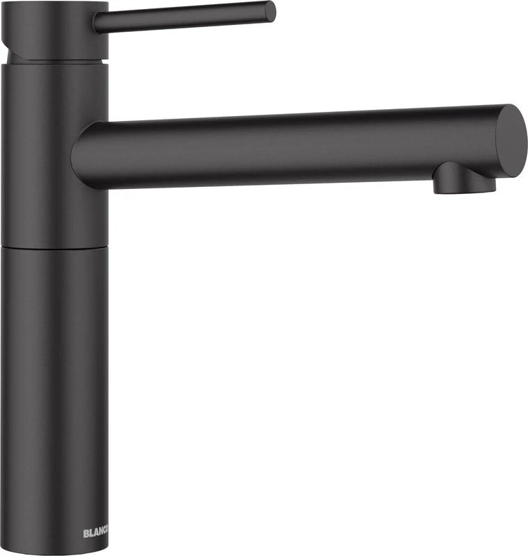 BLANCO ALTA II | Kitchen Mixer tap in silgranit Black | High-Pressure | Non-Return Valve | Ceramic Cartridge | Assured Water Quality & Water-Saving | [4.5x23.2x22.6 cm]
