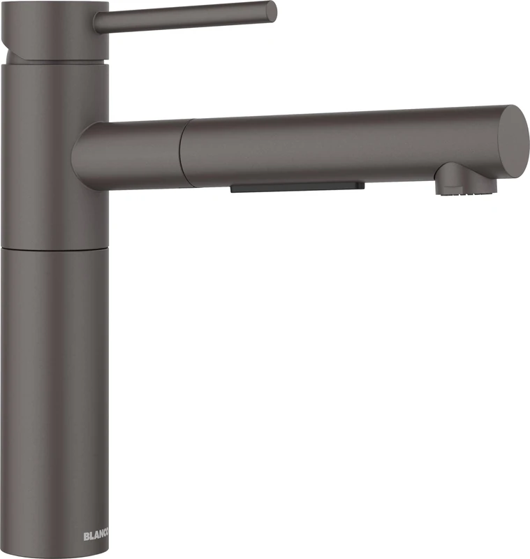 BLANCO ALTA-S II | Kitchen Mixer tap in Rock Grey | High-Pressure | with Pull-Out Hose | Non-Return Valve | Ceramic Cartridge | Assured Water Quality & Water-Saving | [4.5x23.2x22.6 cm]