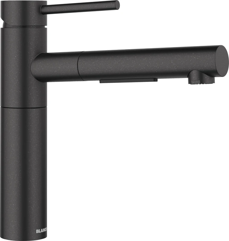 BLANCO ALTA-S II | Kitchen Mixer tap in Anthracite | High-Pressure | with Pull-Out Hose | Non-Return Valve | Ceramic Cartridge | Assured Water Quality & Water-Saving | [4.5x23.2x22.6 cm]