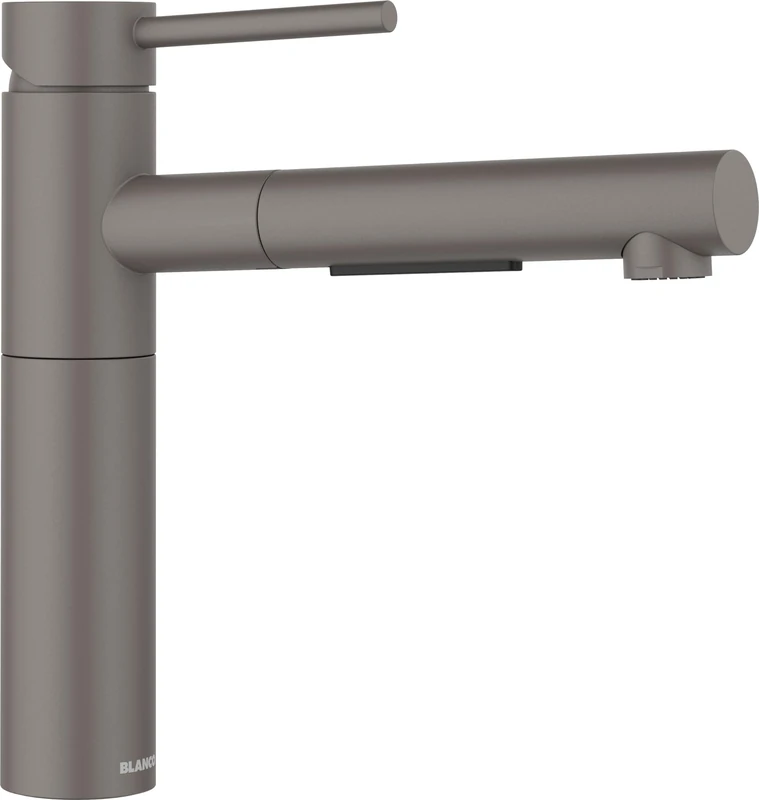 BLANCO ALTA-S II | Kitchen Mixer tap in Vulcan Grey | High-Pressure | with Pull-Out Hose | Non-Return Valve | Ceramic Cartridge | Assured Water Quality & Water-Saving | [4.5x23.2x22.6 cm]