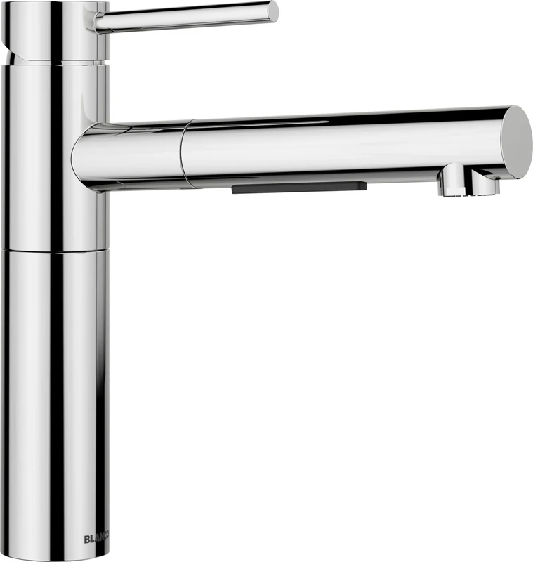 BLANCO ALTA-S II | Kitchen Mixer tap in Chrome | High-Pressure | with Pull-Out Hose | Non-Return Valve | Ceramic Cartridge | Assured Water Quality & Water-Saving | [4.5x23.2x22.6 cm]