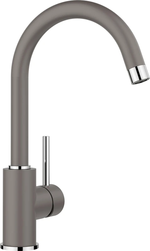 BLANCO Mida | Kitchen Mixer tap in Vulcan Grey | High-Pressure | Non-Return Valve | Ceramic Cartridge | Assured Water Quality & Water-Saving | [10.6x18.5x32.7 cm]
