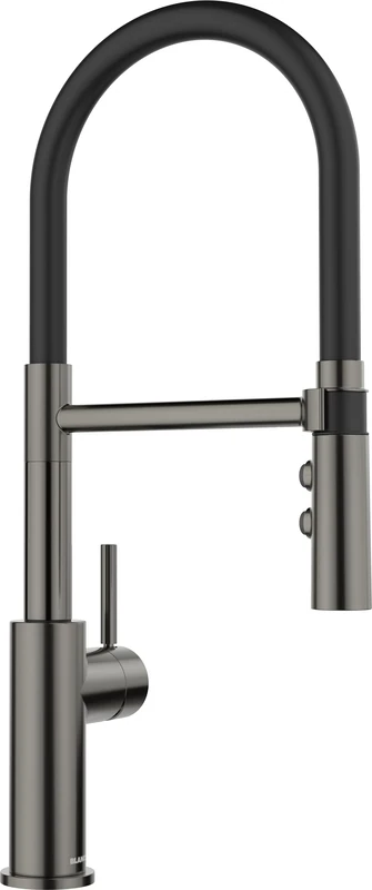 BLANCO CATRIS-S Flexo Kitchen Mixer Tap - Satin Dark Steel