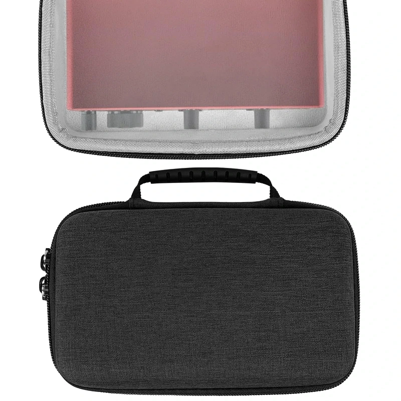 Geekria Audio Interface Hard Case Compatible with Focusrite Scarlett 2i2, Protective Hard Shell Travel Carrying Bag with Cable Storage (Grey)