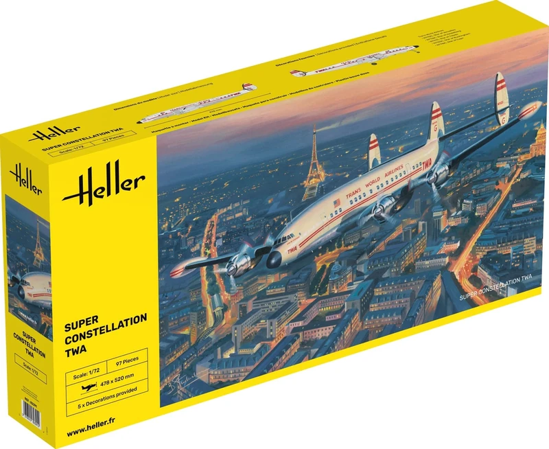 Heller 1:72 - Super Constellation TWA