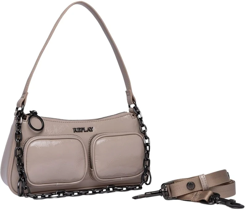 Replay Women's Fw3665 Handbag, 0109 Moon Light, UNIC