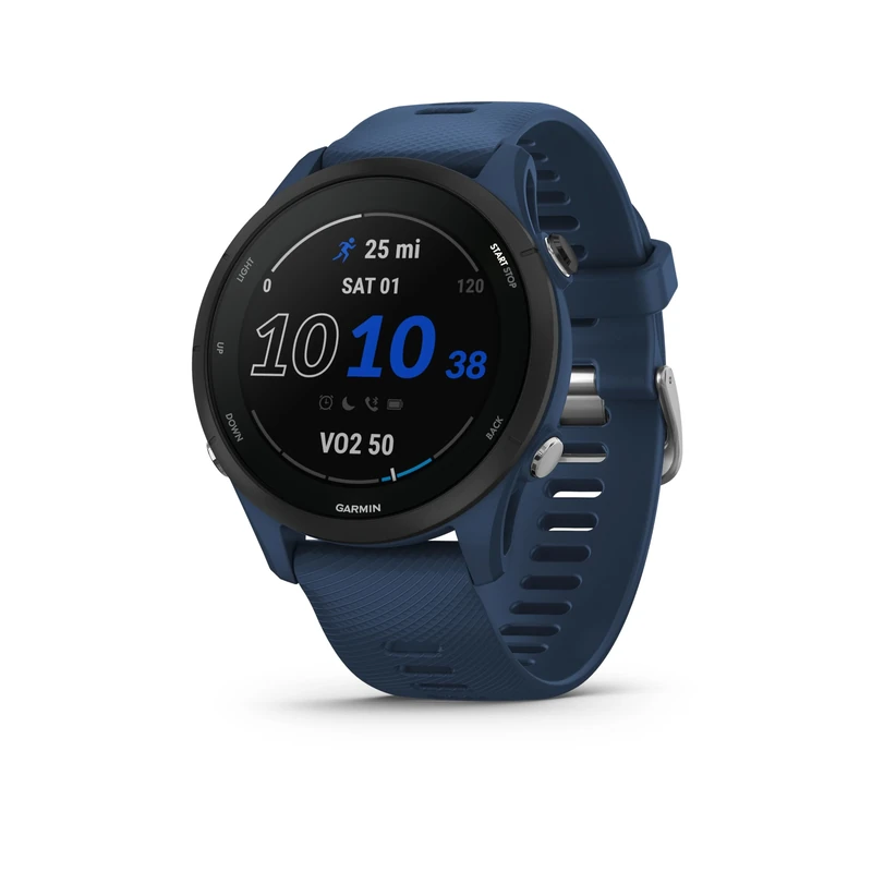 Garmin [Renewed Forerunner 255 GPS 46mm Running Smartwatch, Lightweight, Advanced Training & Insights, Safety & Tracking Features, up to 14 days Battery Life, Tidal Blue (Renewed)