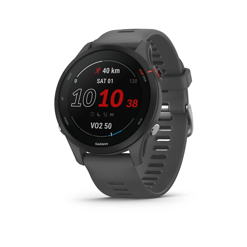 Garmin [Renewed Forerunner 255 GPS 46mm Running Smartwatch, Lightweight, Advanced Training & Insights, Safety & Tracking Features, up to 14 days Battery Life, Slate Grey (Renewed)