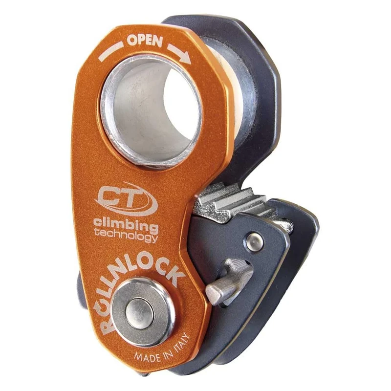 CLIMBING TECHNOLOGY RollNlock-Anthracite/Orange Safety Accessory, Adults Unisex, Multicoloured (Multicoloured), One Size